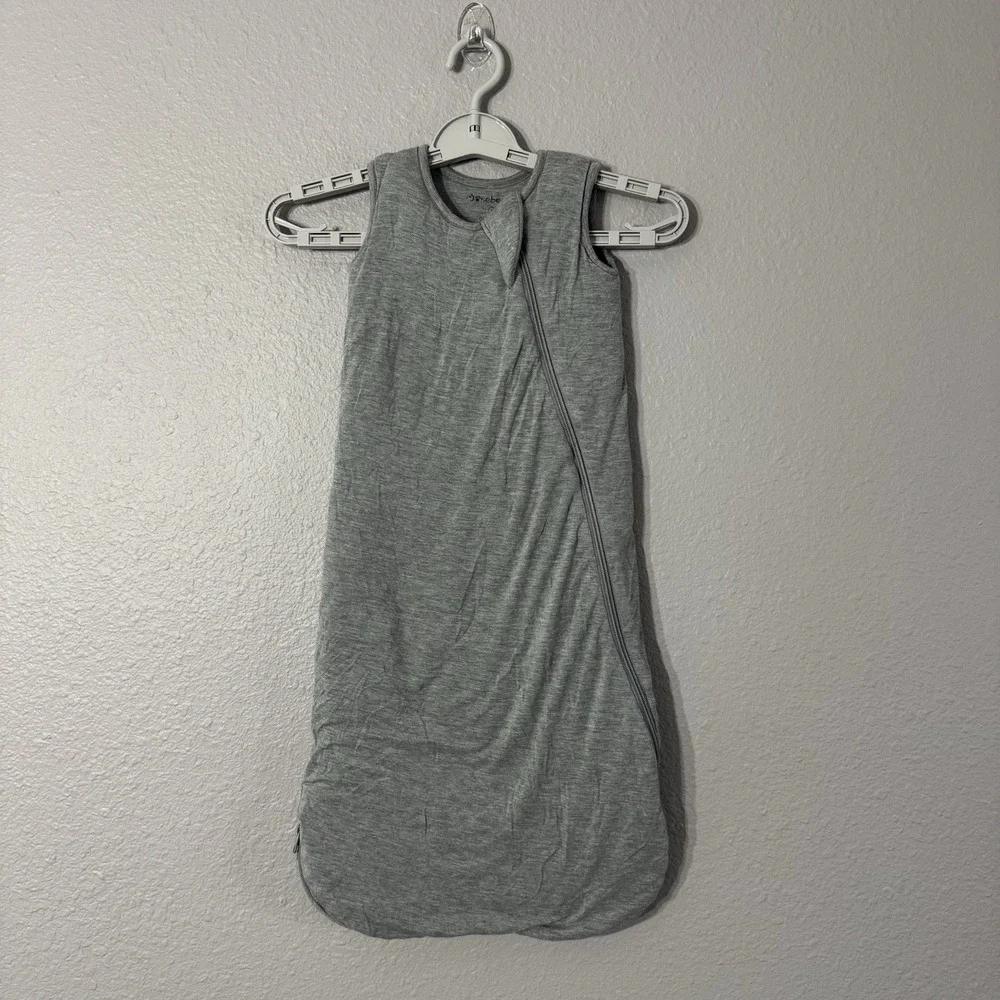 Mosebears 2.5 TOG Baby‎ 0-6 Months Gray Bamboo Sleep Sack Wearable Blanket